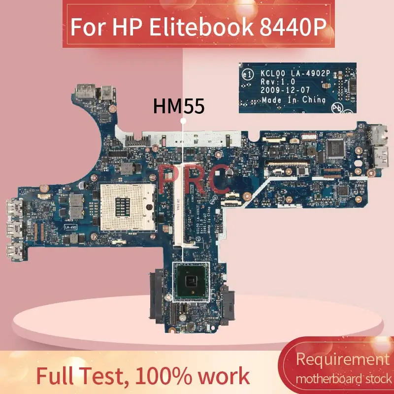 594028-501 para hp Elitebook Computador Portátil Placa-mãe La-4902p Qm57 Ddr3 Notebook Mainboard 594028-001 8440p - Imagem 2