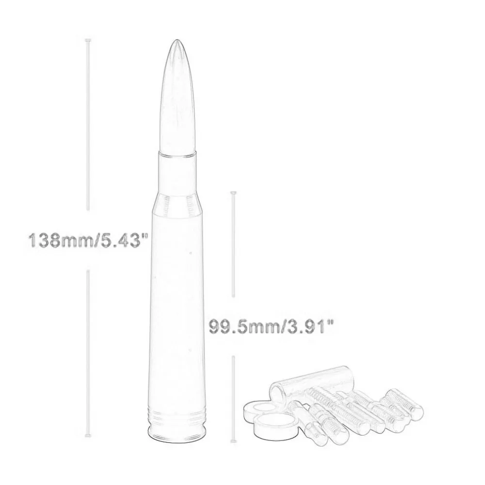 Автомобильный Замок декоративная антенна для установки на крыше Модифицированная Антенна в виде патрона внедорожная антенна для автомобиля