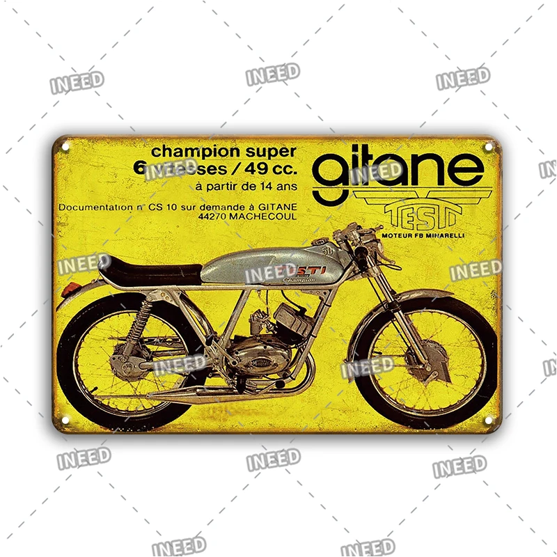 Retro Motorcycle Metal Tin Sign