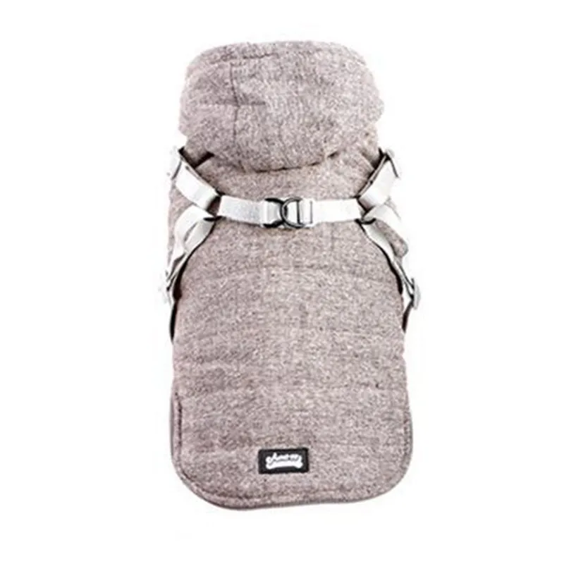

Pet fleece vest pet soft breathable adjustable button coats autumn/winter warm clothes clothes dog chest back cotton coat