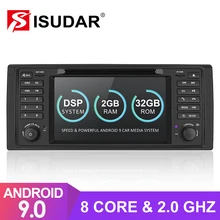 Isudar 1 Din Авто Радио Android 9 для BMW 5 серии/E39 автомобильный мультимедийный навигатор видео gps Восьмиядерный ПЗУ 32 Гб USB DVR камера DSP