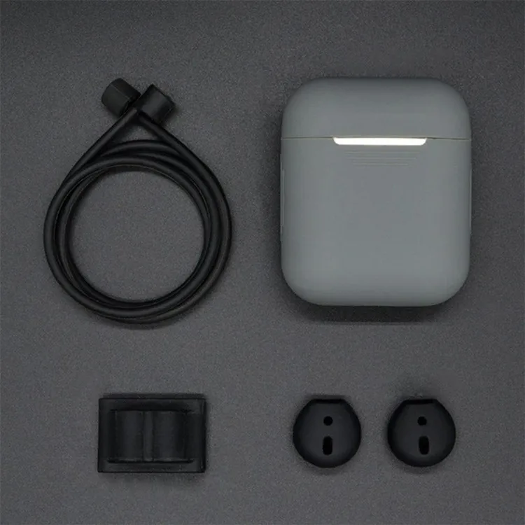 4 в 1 силиконовый чехол для наушников Набор Airpods гарнитура наушники аксессуары