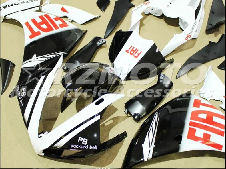 ABS форма мотоцикла Обтекатели подходят для Yamaha YZF-1000-R1 2009 2010 2011 09 10 11 обтекатель кузова набор на заказ Белый Черный