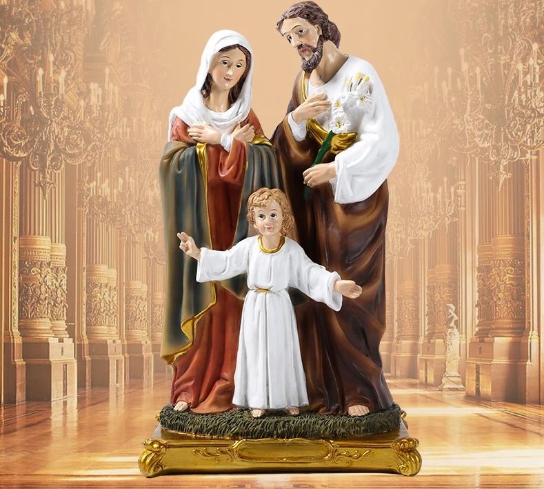 Nordic Catholicism Jesus Family Idol Decoration Religious Ornaments