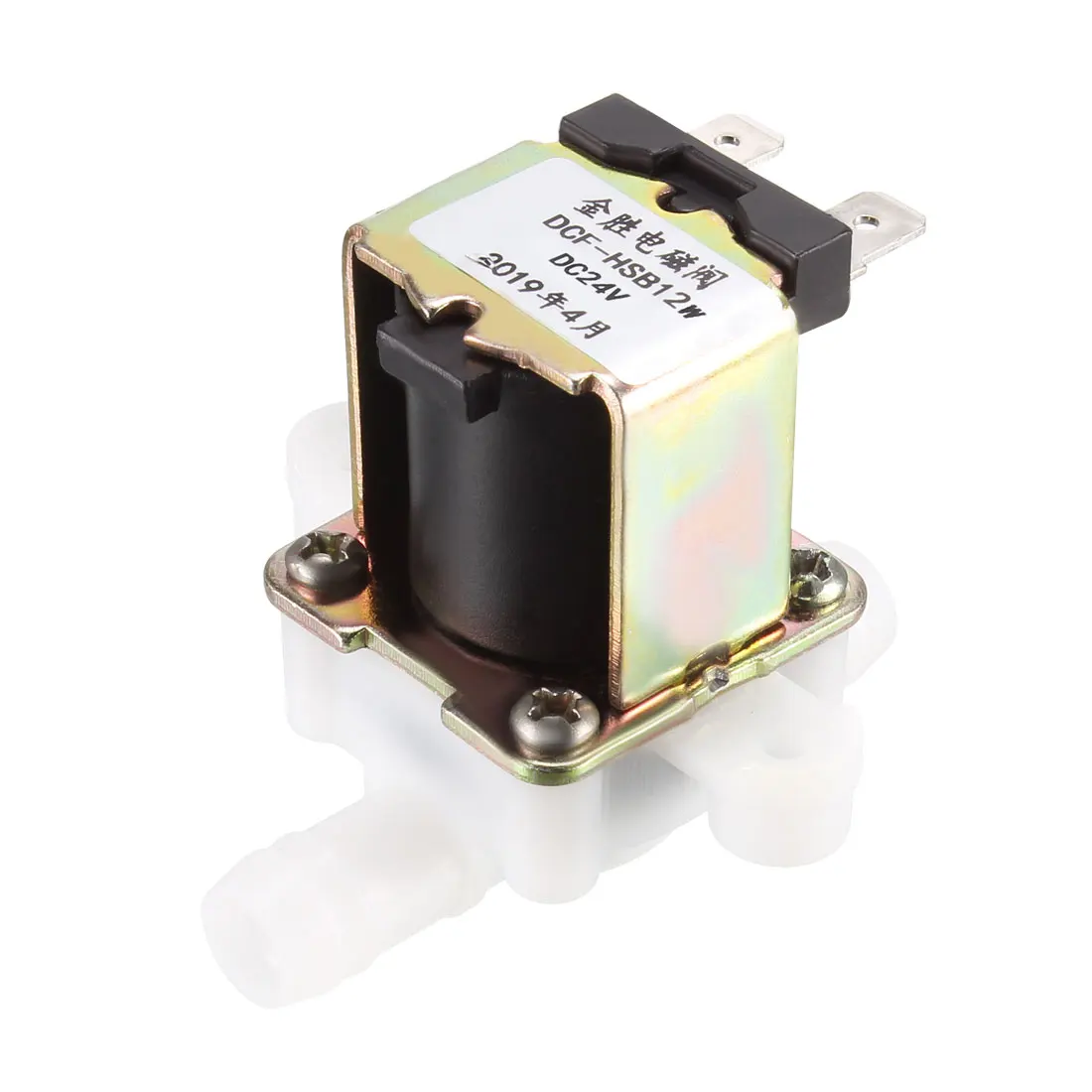 Uxcell воды Соленоидный клапан DC 24 в N/C нормально закрытый 12 мм Резьбовые выпускные клапаны