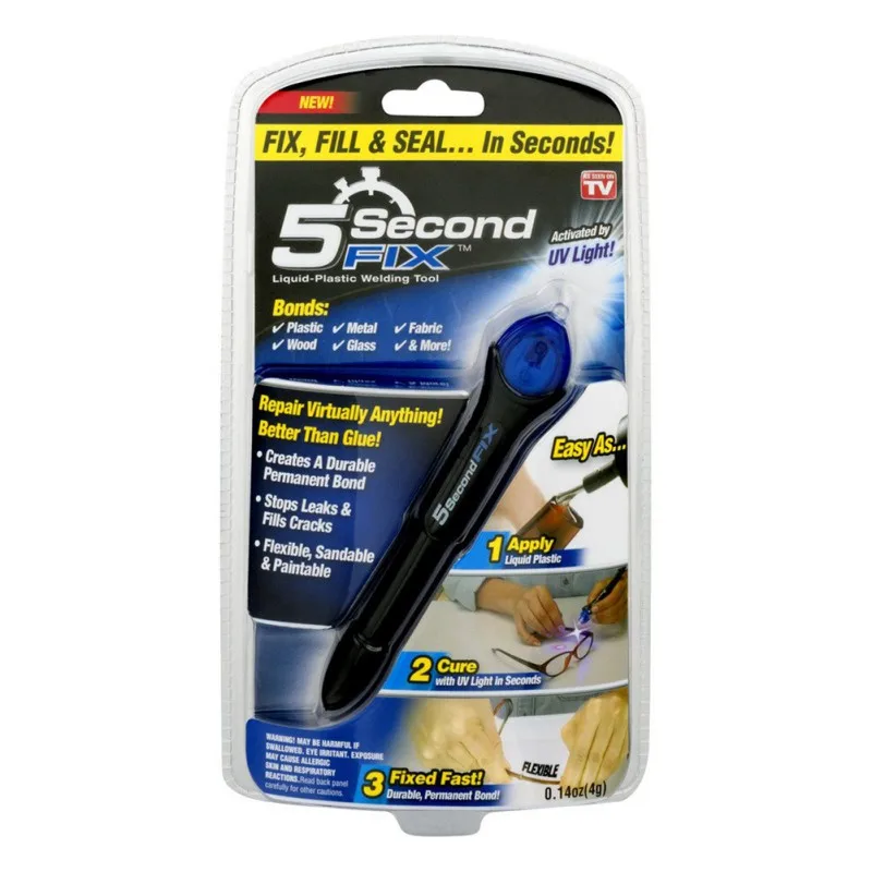 

Blister Pack Super Powered Liquid Plastic Welding 5 Second Fix UV Light Mobile Phone Repair Tool With Glue