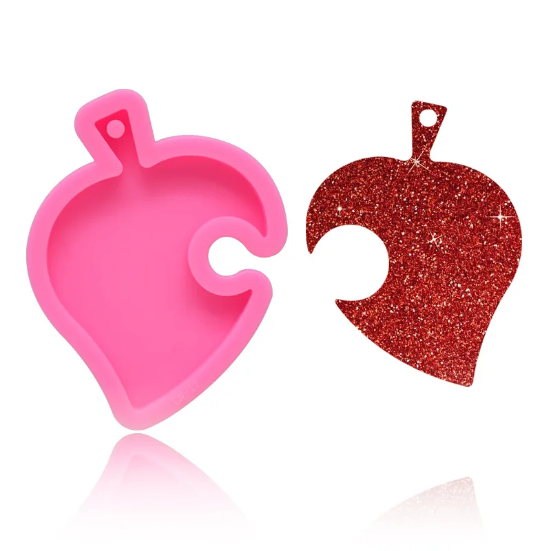 

Leaf Key Chain Pendant Silicone Mold For DIY Jewelry Making Resin Silicone Mold Crafts Sugar Cake Decorative Baking Mold