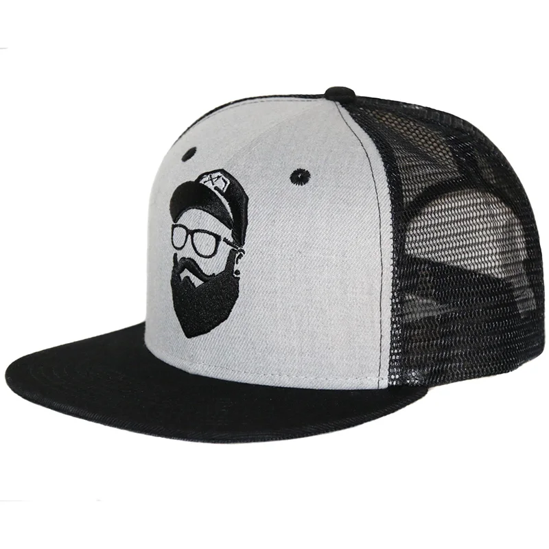 Original Grey Vintage Embroidered Snapback Cap