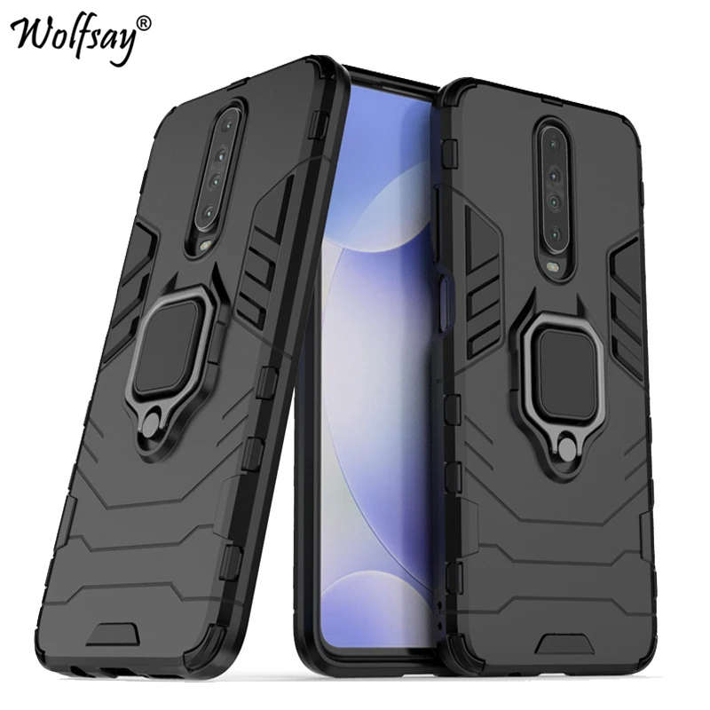 

For Case Xiaomi Poco X2 Case 6.67 inch Goyar Armor Magnetic Suction Stand Shockproof Full Cover For Xiaomi Poco X2 Case Poco X2