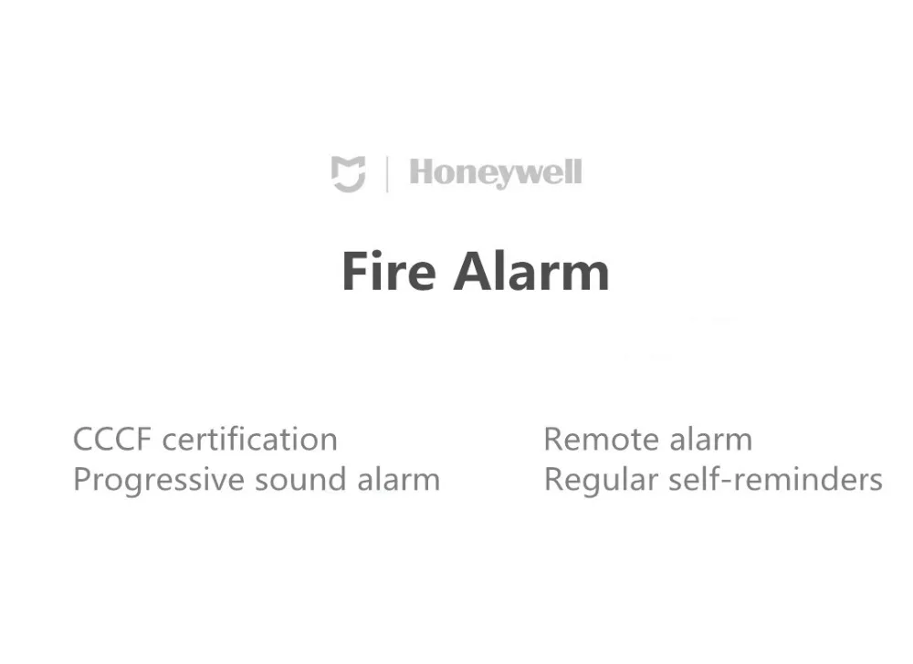 Xiaomi Mijia Honeywell детектор пожарной сигнализации Zigbee пульт дистанционного управления звуковая визуальная сигнализация заметка Дистанционная сигнализация работа через приложение Mihome
