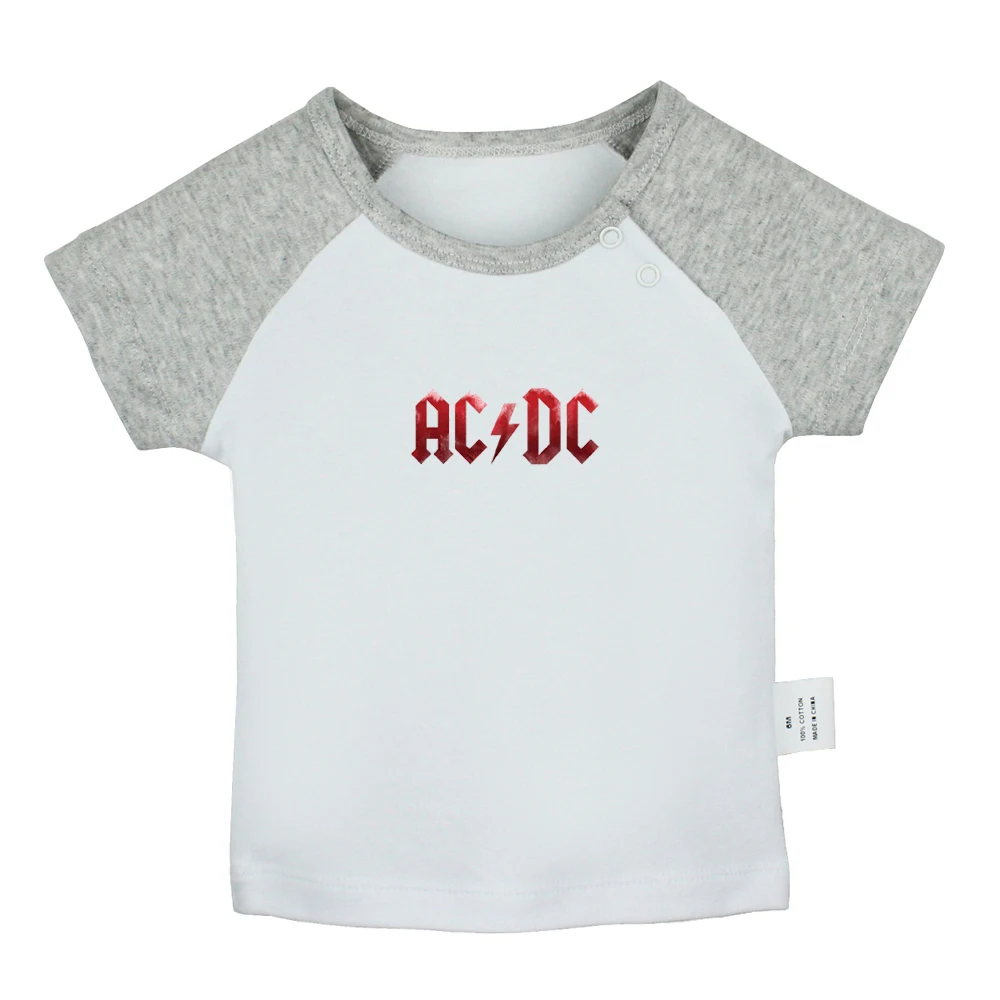 JbBabyYCG397D Рок-группа AC/DC Malcolm Angus Brian Cliff Phil, дизайнерские футболки для новорожденных, цветные футболки с короткими рукавами для малышей - Цвет: JbBabyYCG397D