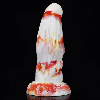 YOCY Huge Alien Fantasy Dildo Vaginal Anal Massager Butt Plug Silicone Colorful Sex Toy With Suction Cup Women Masturbater