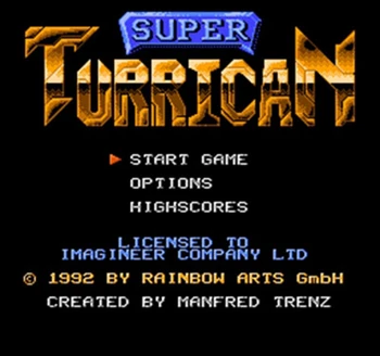 

Super Turrican 60 Pins English Version Game Cartridge for 8 Bit 60pin Game Console