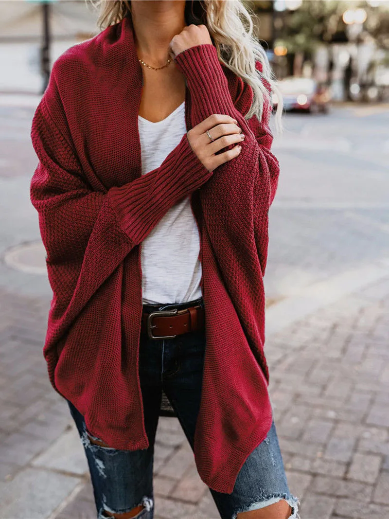 Autumn winter women cardigan jacket women 2019 long knitted sweater coat loose korean jumper ladies tops cardigan mujer DR895 (10)