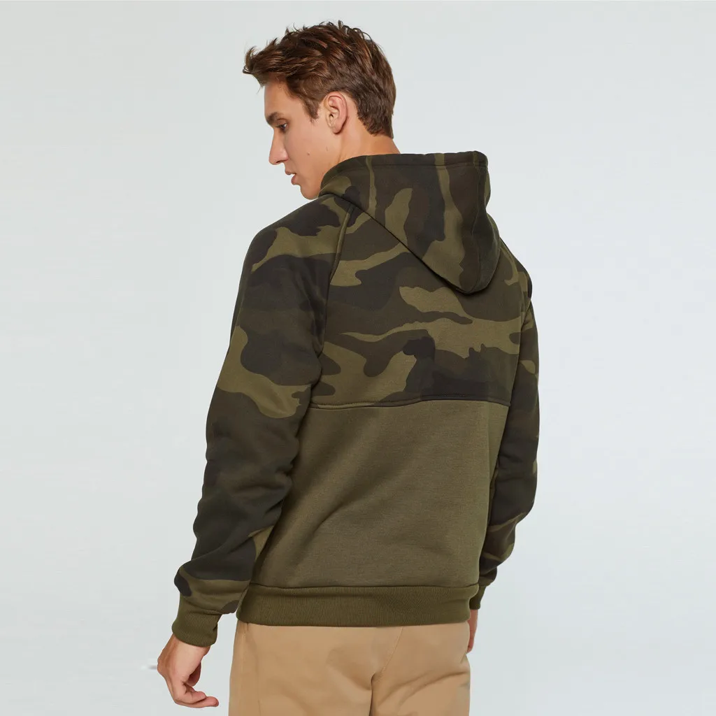 Осенние толстовки с камуфляжным принтом, мужские пуловеры на завязках в стиле хип-хоп, Уличная Повседневная камуфляжная Толстовка Polerones с длинным рукавом