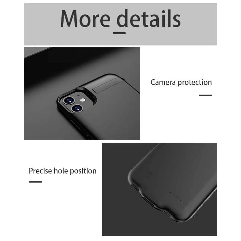 5500/6000 мАч чехол для зарядного устройства для iPhone 11 pro max XR X XS Max Powerbank Портативное зарядное устройство чехол для телефона резервный повербанк