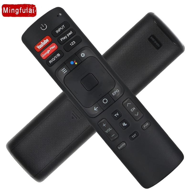 Mingfulai VU HISENSE LCD 스마트 TV 리모컨, 4K UHD, ERF3F69V, ERF3I69V, 유튜브 구글 플레이 애플리케이션, , 신제품