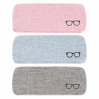 

2019 Unisex Leather Glasses Spectacle Case Eyewear Hard Shell Protector Reading Eye Case Portable Sunglasses Storage Box Gifts