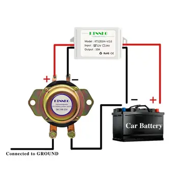 

1Set 100A Remote Control Car Battery Switch Disconnect Relay Battery Isolator