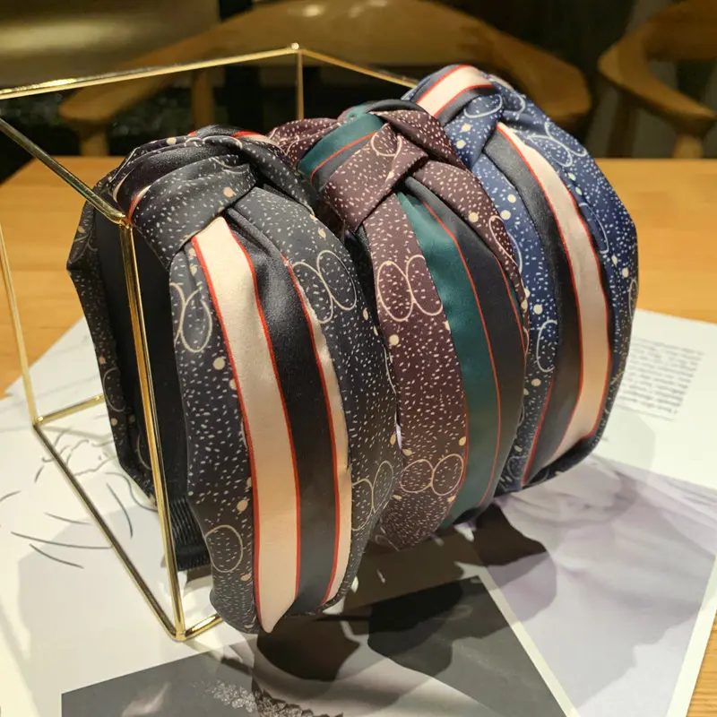 Корейские аксессуары для волос, повязка на голову, корейский головной убор, милая широкая повязка на голову с буквенным принтом, повязка на голову, обруч для волос