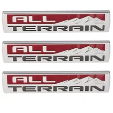 3 шт. эмблема на всю местность 3D значок двери багажника для- GMC Sierra хром