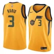 Черный Юта Руди Гобер Рикки Рубио Донован Митчелл Карл Мэлоун Джон Стоктон баскетбольные майки для мужчин - Цвет: Черный