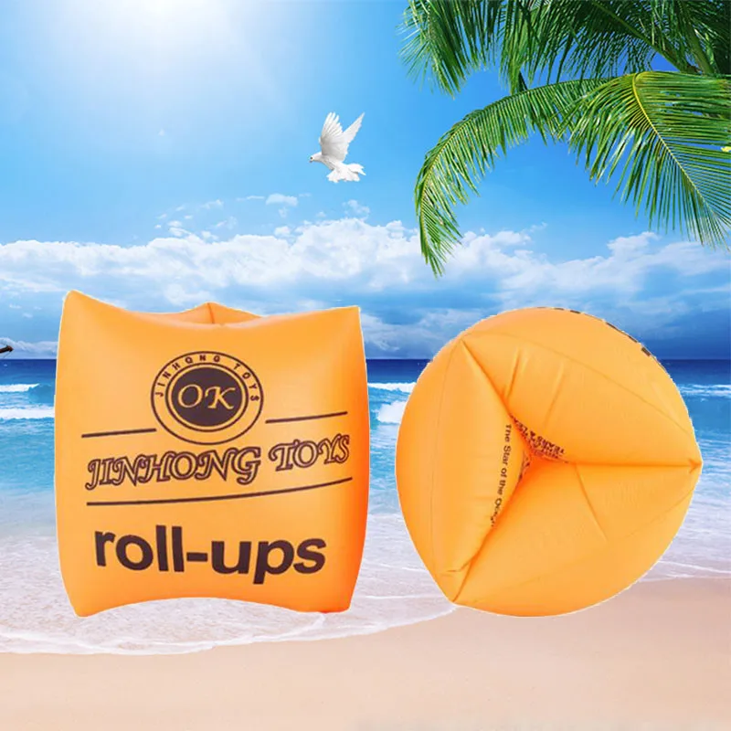 Inflatable Swimming Ring Inflatable Swimming Arm Circle Swimming Float Accessories Kids Child Swimming Ring Arm Ring Inflation Floating Sleeve Adult Portable Aid Bands Arm Swimming Pool Float Brachii