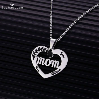 

Custom Name Necklace,Personalized Heart-Shap Pendant Necklace,Mother's Day Gift,Simple Letter Necklace for Women Jewelry