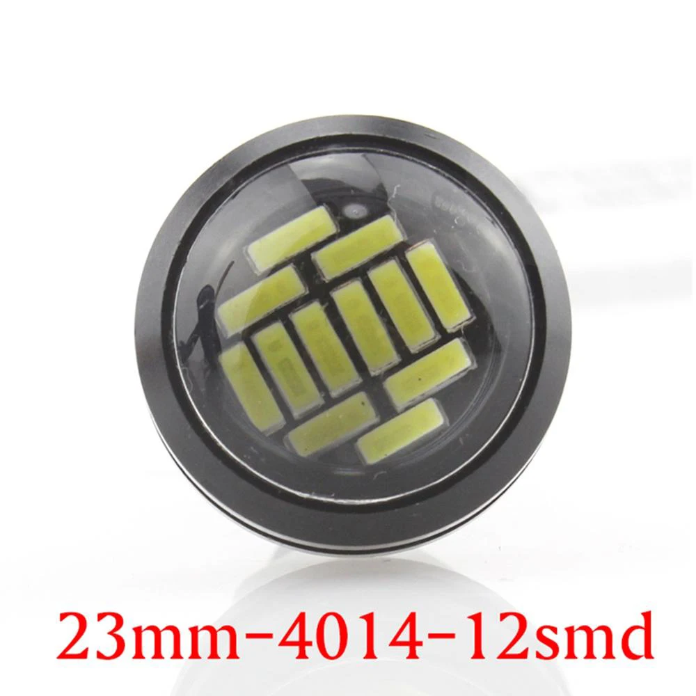 2 шт. автомобиль Орлиный глаз лампа 23 мм 4014 12SMD DC12V 15 Вт орлиный светодиодный