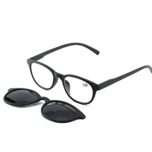 SPH+ 1,0+ 1,5+ 2,0+ 2,5+ 3,0+ 3,5 поляризованные Магнитные очки для пресбиопии, солнцезащитные очки на застежке, мужские флип Очки для чтения, женские