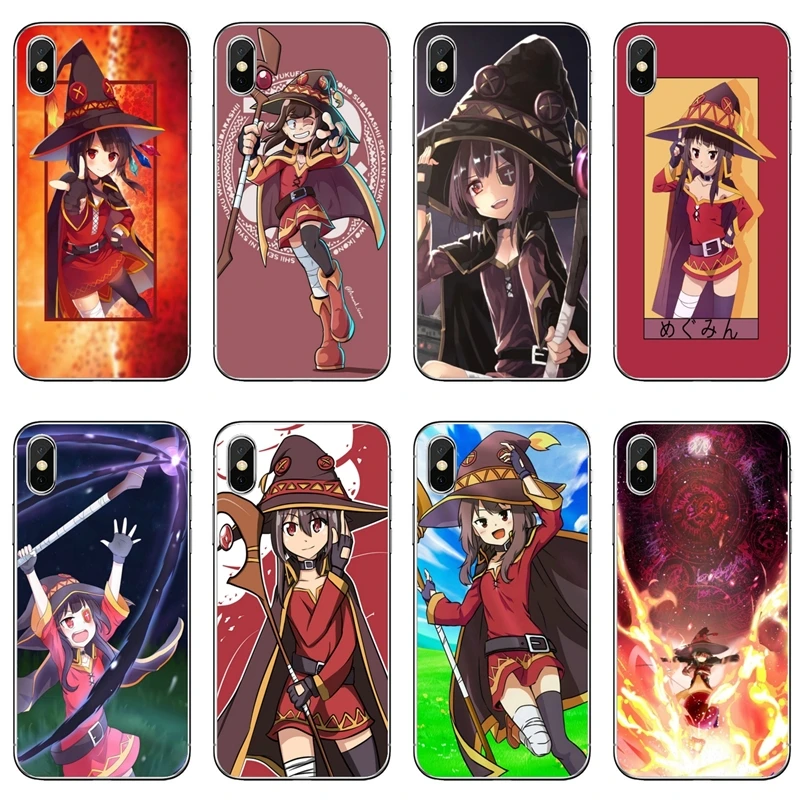 KonoSuba Megumin Коно мягкий прозрачный чехол для телефона Samsung Galaxy J7 J5 Prime pro J3 A7 A5 A3 2018 2017
