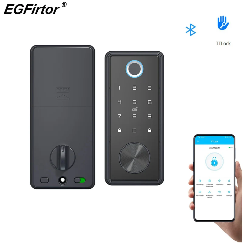 Smart Ttlock Bluetooth Keyless Entry Door Lock Electronic Keypad