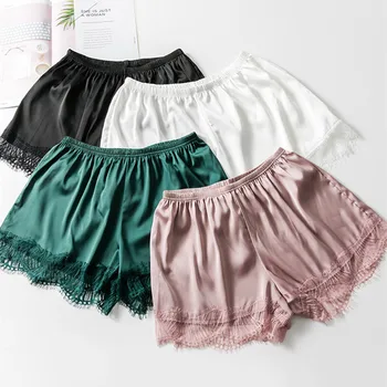 

Plus Size Women Safety Underwear High Quality Safety Short Pants Mid Waist Lace Hot Shorts Pants