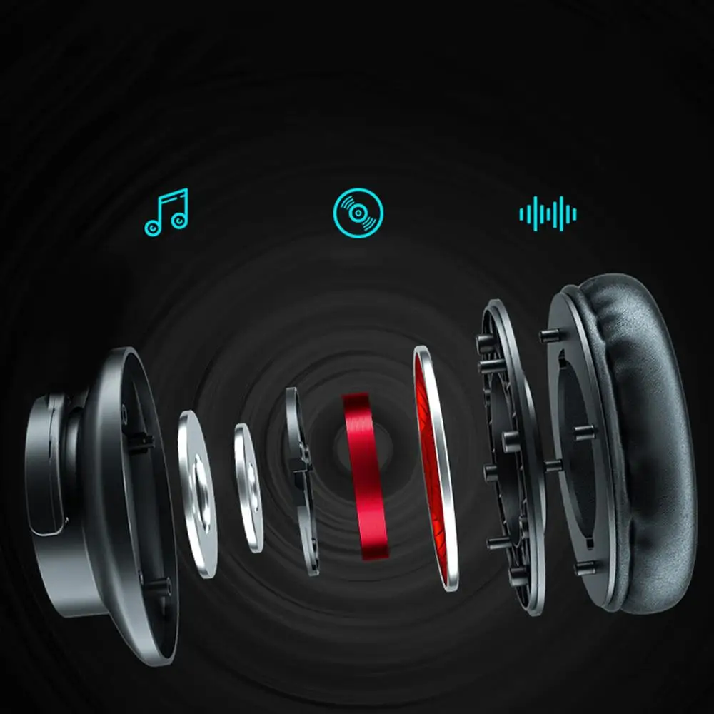 Mosunx M60 Bluetooth 5,0 наушники стерео наушники Сабвуфер наушники микрофон 22H время воспроизведения Hi-Fi беспроводной головной убор 9