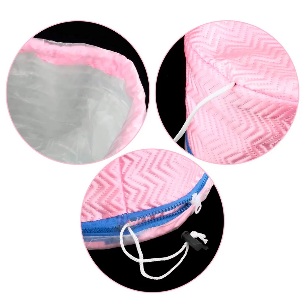 US Plug Electric Hair Thermal Treatment Beauty Steamer SPA Nourishing Hair Care Cap Waterproof Anti electricity 5