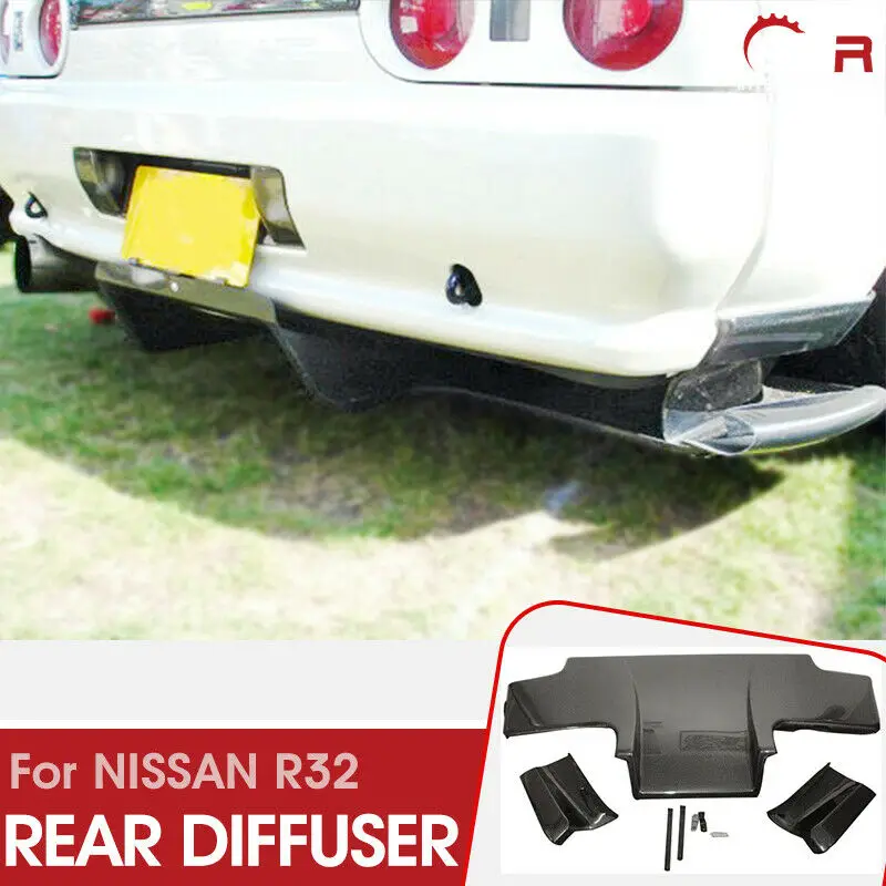 Для Nissan Skyline R32 GTR GTS TS стиль углеродное волокно черный глянцевый готовый задний