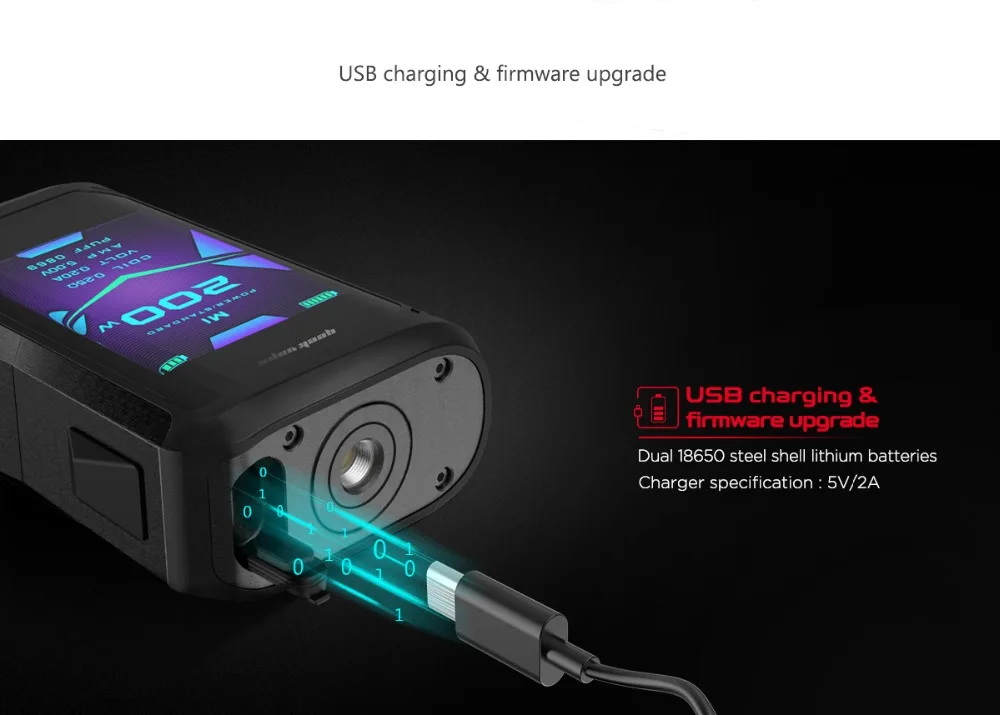 Geekvape Aegis X box mod 200 Вт как 2,0 чипсет водонепроницаемый Vape Mod fit Cerberus Tank с oled-экраном питание от 18650 бокс мод