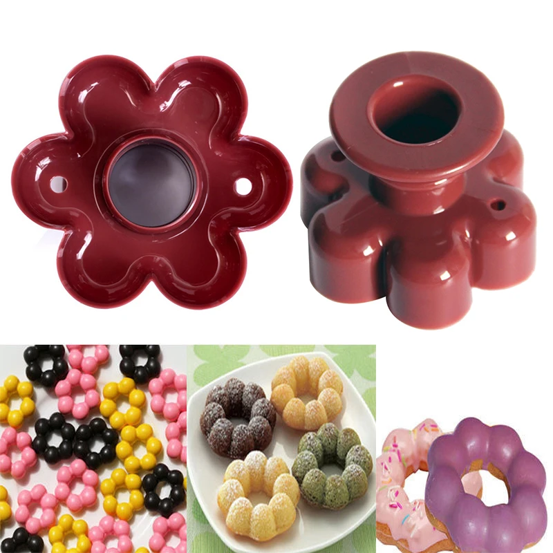 1pc DIY Donut Maker Cutter Fudge Cake Bread Dessert Bakery Mould Mold Baking Tools - Цвет: as show