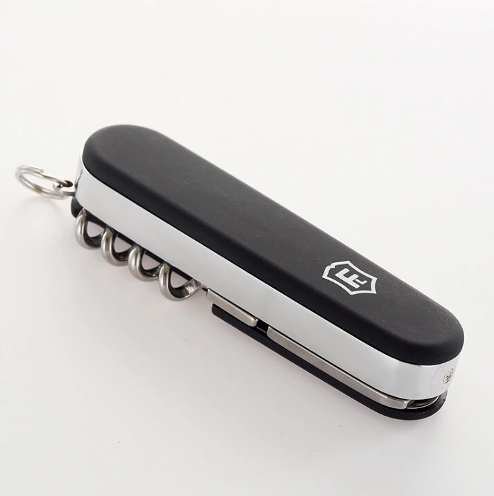 JIJU USB Зажигалка армейский нож длинный и тонкий ветрозащитный прикуриватель персональная Электроника подарок JL-258V - Цвет: Sliver Black