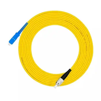 

5PCS/lot FC UPC to SC UPC Simplex 3.0mm PVC Single Mode Fiber Patch Cable jumper fiber patch cord