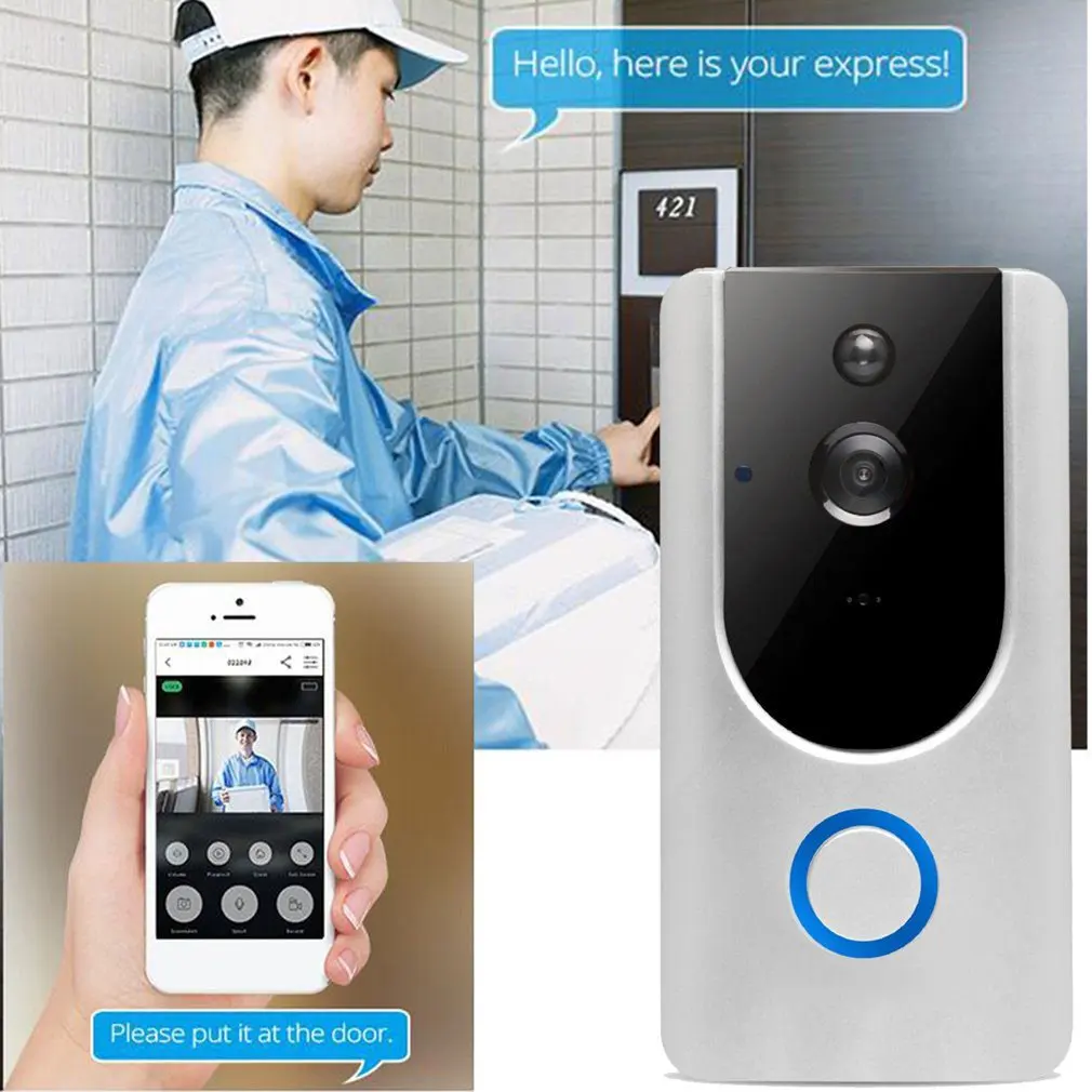 

M2 Portable Wireless Indoor Doorbell Receiver Adjustable Volume 52 Rings Smart Wifi Remote Control Home Doorbell Accessory