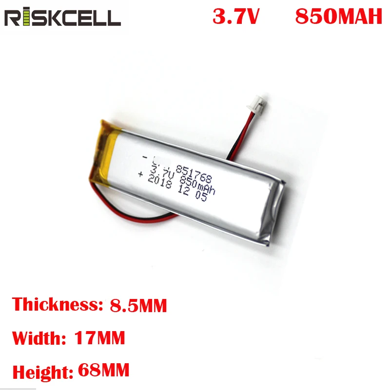 KC одобренный OEM Аккумулятор 851768 3,7 v 850mah литий-полимерный аккумулятор