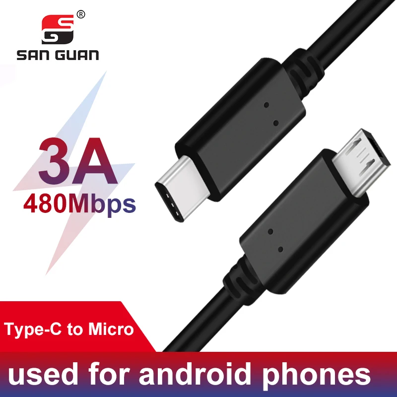 Функцией OTG кабель micro USB type c переходник для samsung usbc 5pin зарядный 3.3ft Macbook устройств