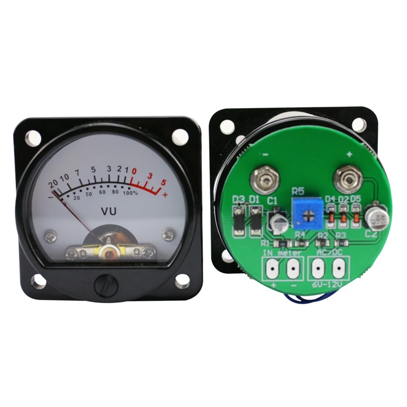 VU Meter panel Kit 2 шт аналоговый VU Meter+ выделенная плата драйвера с подсветкой