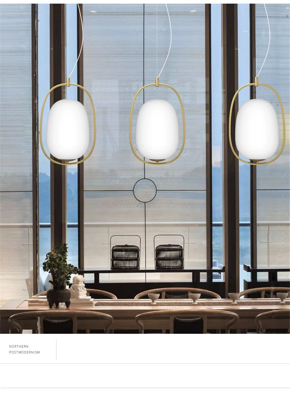 Loft Decor Post Modern LED Pendant Light Iron Gold Circle Glass Hanging Lamp Dining Room Indoor Lighting Fixtures Hanglamp (6)