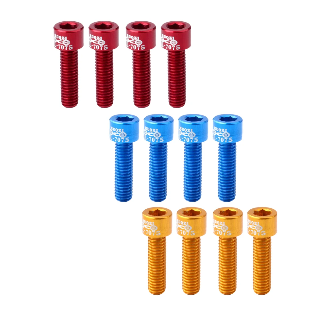 12 шт. шток руля винт M5x17mm Сплав Болт фиксированная Шестерня синий красный