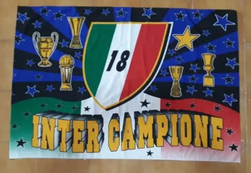 3ft x 5ft 3 x5ftI Inter Flag Vintage Bandiera Italia Campioni Champions print Polyester banner flag Size 150*90cm