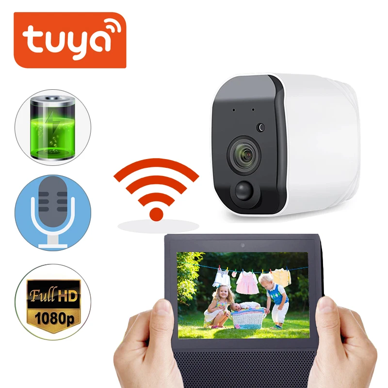 IP камера Tuya уличная с поддержкой Wi Fi 1080p 2 МП|Камеры видеонаблюдения| |
