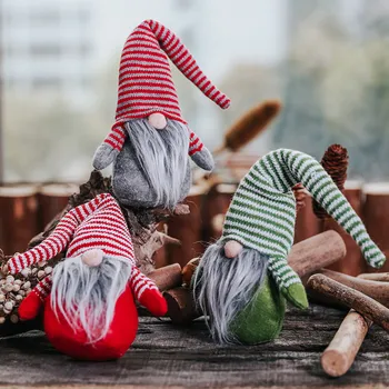 

Christmas No Face Doll Cute Christmas Decoration Gift Little Figurine Ornament Old Man Elf Dolls New Year Gift for Kids Navidad