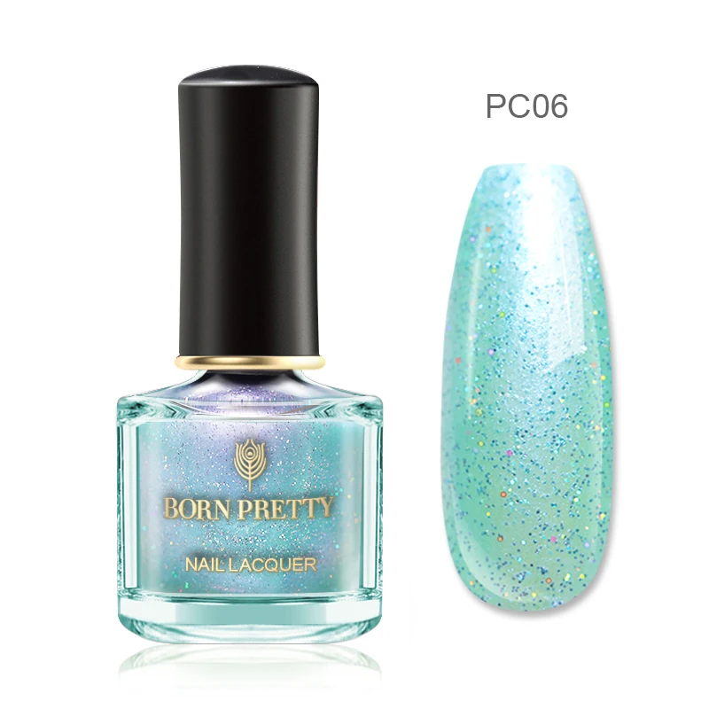 BP-PC06 BORN PRETTY 6 мл жемчужный лак для ногтей зеленый фиолетовый цвет лак для ногтей Блестящий Сияющий маникюрный лак для ногтей - Цвет: BP-PC06